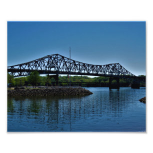 Blaue Wasserbrücke Fotodruck