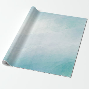 Blaue Wasserfarbe Geschenkpapier