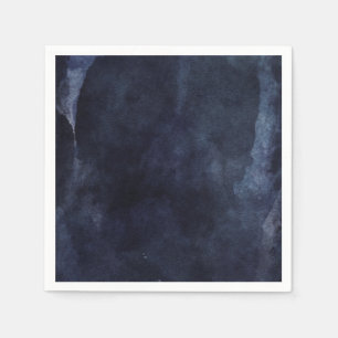 Blaue Wasserfarbe Hochzeitsfeier Serviette