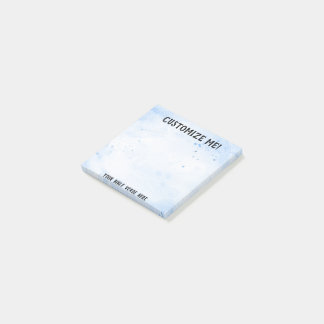 Blaue Wasserfarbe jeder Bibelverse Post-it Klebezettel