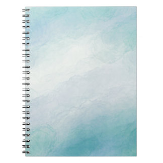 Blaue Wasserfarbe Notizblock