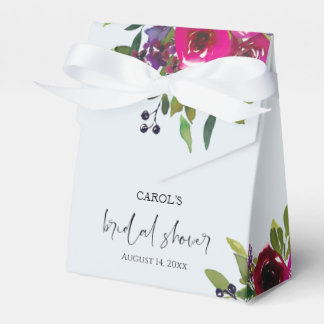 Blaue Wasserfarben-Blumen-Geschenkbox Geschenkschachtel