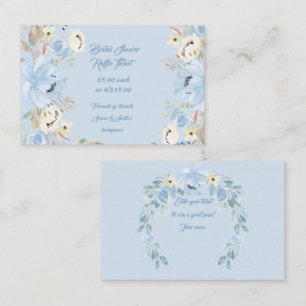 Blaue Wasserfarbenpione Visitenkarte