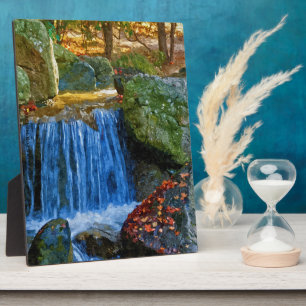 Blaue Wasserquelle Fotoplatte