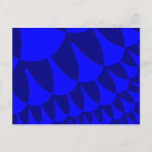 Blaue Wasserwaagen Postkarte