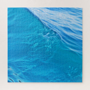 Blaue Wasserwelle Puzzle