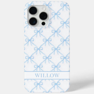 Blaue Watercolor-Schleifen im Coquette-Stil Case-Mate iPhone Hülle