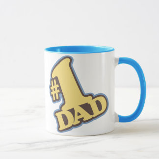 Blaue Wecker-Tasse des Vater-#1 Tasse