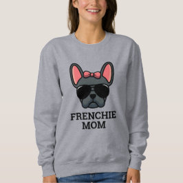 Blaue weibliche Bulldog-Mama Frenchie Dog Sweatshirt