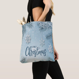 Blaue weiche und ruhige Weihnachts-Schneekristallg