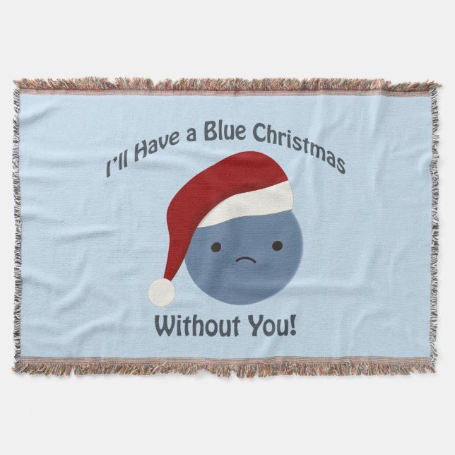 Blaue Weihnachten ohne dich! Decke (Vorderseite)