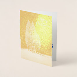 Blaue Weihnachtsbäume Original Spruce Pine Fir Folienkarte