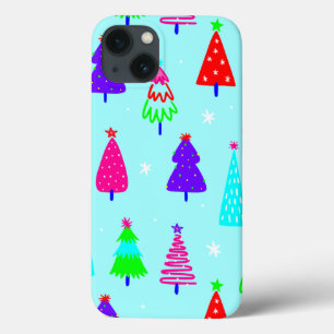 Blaue Weihnachtsbaumkunst - Pop Case-Mate iPhone Hülle