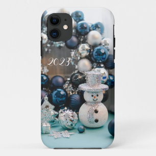 Blaue Weihnachtsdekorationen iPhone-Hülle Case-Mate iPhone Hülle