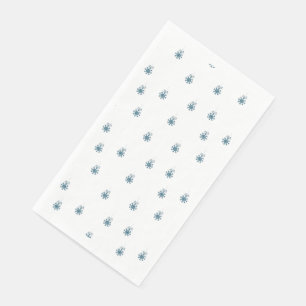 Blaue Weihnachtsfeier Serviette