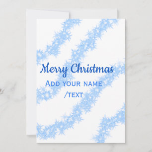 Blaue Weihnachtslieder mit glänzenden Glitzer trag Einladung