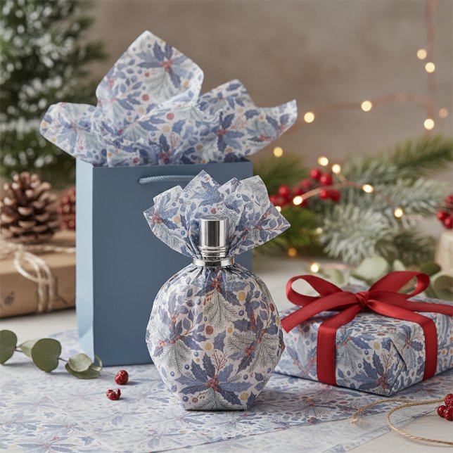 Blaue Weihnachtsmuster # 17 ID1009 Seidenpapier (Von Creator hochgeladen)