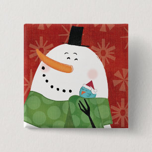 Blaue WeihnachtsTasse mit dunklem Kakao Button