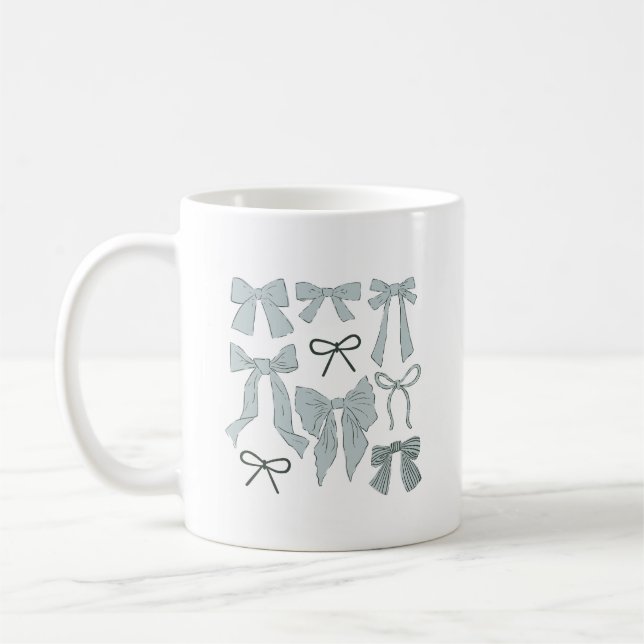 Blaue Weiße Bogen Kaffeetasse (Links)