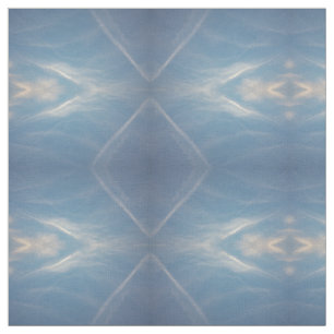 blaue weiße Diamanten in Himmelsmuster, Stoff