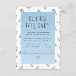 Blaue weiße Gepäckbücher für Baby Begleitkarte