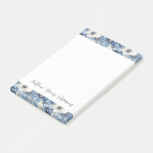 Blaue Weiße Jeans Blumen Geburtstag Post-it Klebezettel