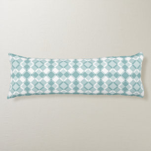 Blaue Weiße Karo-Argyle-Muster Seitenschläferkissen