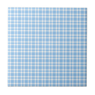 Blaue weiße Karo-Muster Fliese