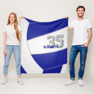 Blaue weiße Mannschaft Farben grandiosen Volleybal Fleecedecke