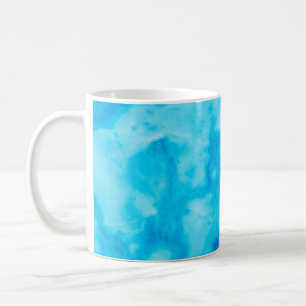 Blaue, weiße Marmorstruktur mit natürlichen Muster Kaffeetasse