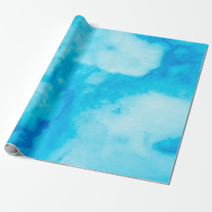 Blaue weiße Marmortextur mit natürlichem Musterabs Geschenkpapier
