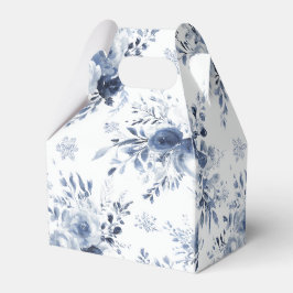Blaue Weiße Romantische Florale Brautparty-Hochzei Geschenkschachtel