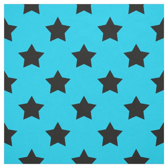 Blaue weiße Sterne Muster dekorative Textil Stoff (Muster)