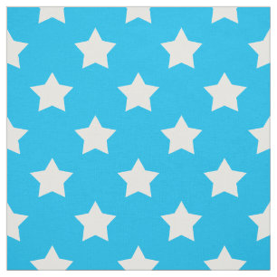 Blaue weiße Sterne Muster dekorative Textil Stoff