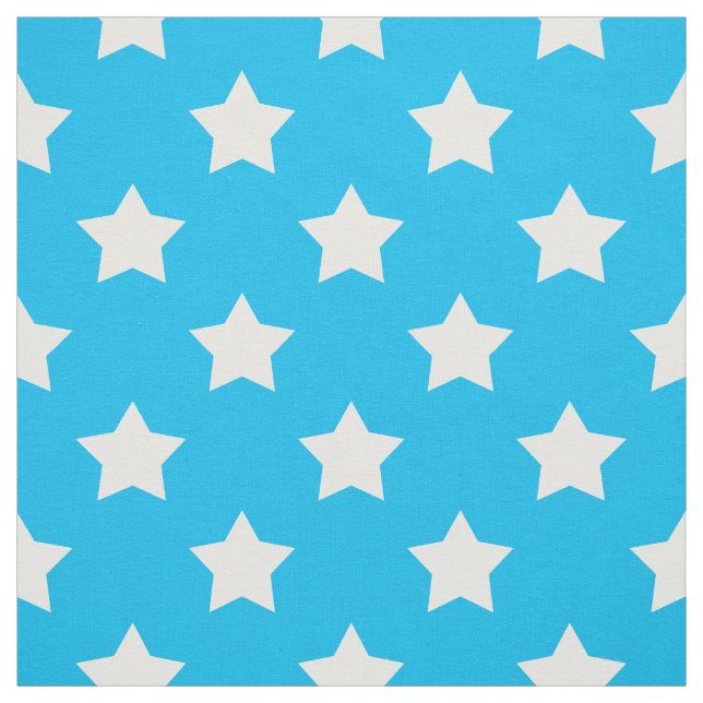 Blaue weiße Sterne Muster dekorative Textil Stoff (Muster)