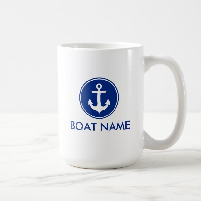 Blaue weiße tasse (Rechts)