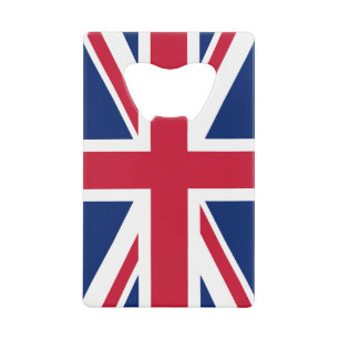Blaue Weiße und Rote Union Jack Geldbeutel Flaschenöffner