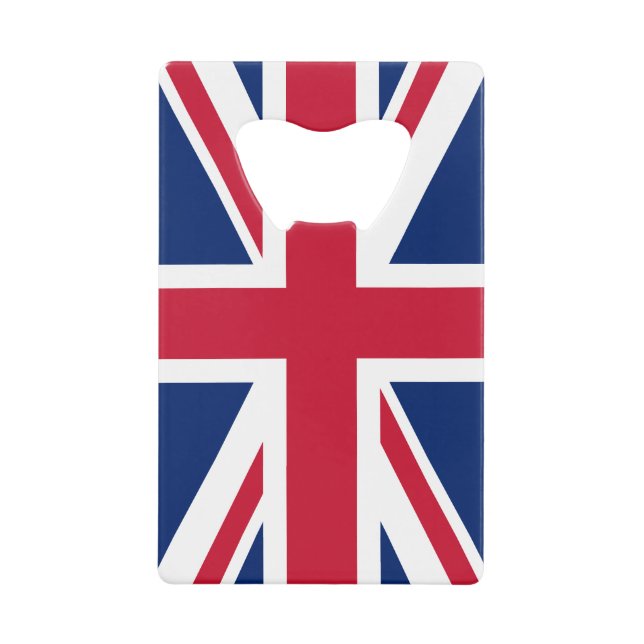 Blaue Weiße und Rote Union Jack Geldbeutel Flaschenöffner (Vorderseite)