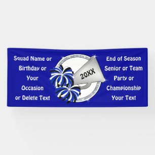 Blaue, weiße und silbergraue Banner