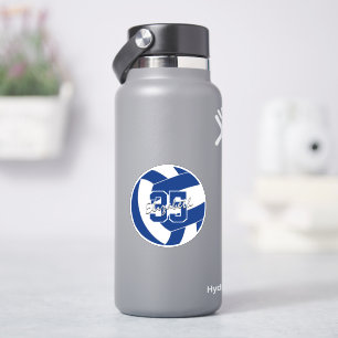 blaue weiße Volleyball-Mannschaftsfarben personali Aufkleber