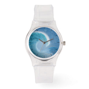 Blaue Welle Armbanduhr