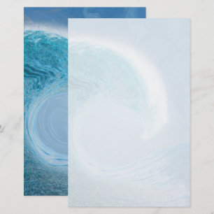Blaue Welle Briefpapier
