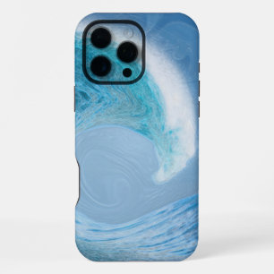 Blaue Welle iPhone 16 Pro Max Hülle