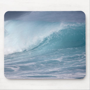 Blaue Welle kracht, Maui, Hawaii, USA 2 Mousepad