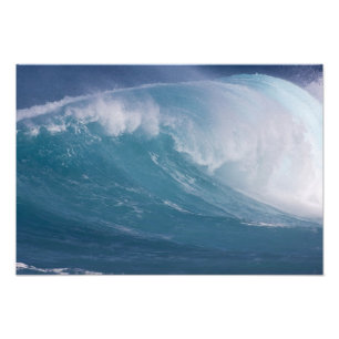 Blaue Welle kracht, Maui, Hawaii, USA 3 Fotodruck