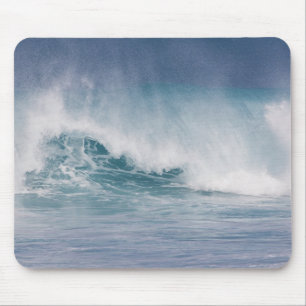 Blaue Welle kracht, Maui, Hawaii, USA 3 Mousepad