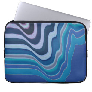 Blaue Welle Laptopschutzhülle