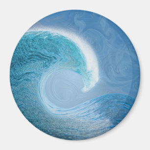 Blaue Welle Magnet