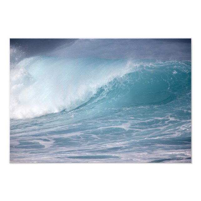 Blaue Welle, Maui, Hawaii, USA Fotodruck (Vorne)