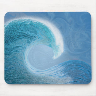 Blaue Welle Mousepad